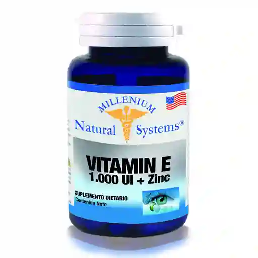 NATURAL SYSTEMS Vitamin E 1000 Ui + Zinc X 60 Ssoftgel