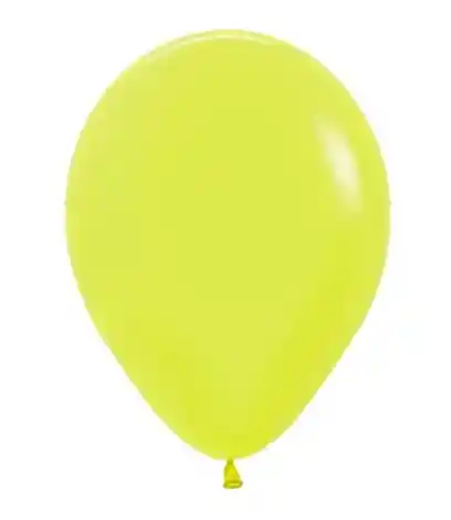 Bomba Globo Biodegradable De Latex Amarillo Neon R12