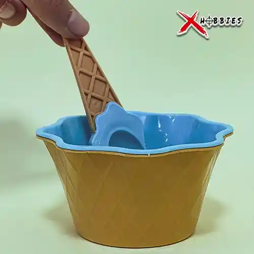 Set De Cocas Para Helado Con Cucharas X3