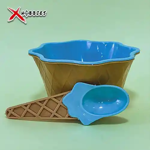 Set De Cocas Para Helado Con Cucharas X3