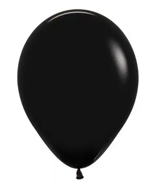 Bomba Globo Biodegradable De Latex Negra R9 (23cm)