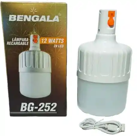 Gala Bombillo Ben Bg-252 Luz Led Recargable Camping 12W