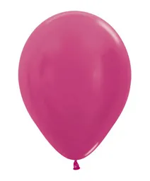 Bomba Globo Biodegradable De Latex Metal Fucsia R9 (23cm)