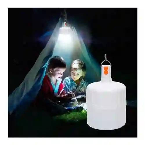 Bombillo Bengala Bg-253 Luz Led Recargable Camping 9w