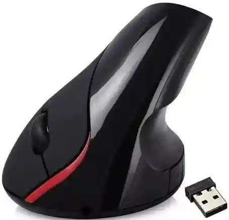 Mouse Vertical Inalámbrico Recargable Weibo Wb-881 Negro