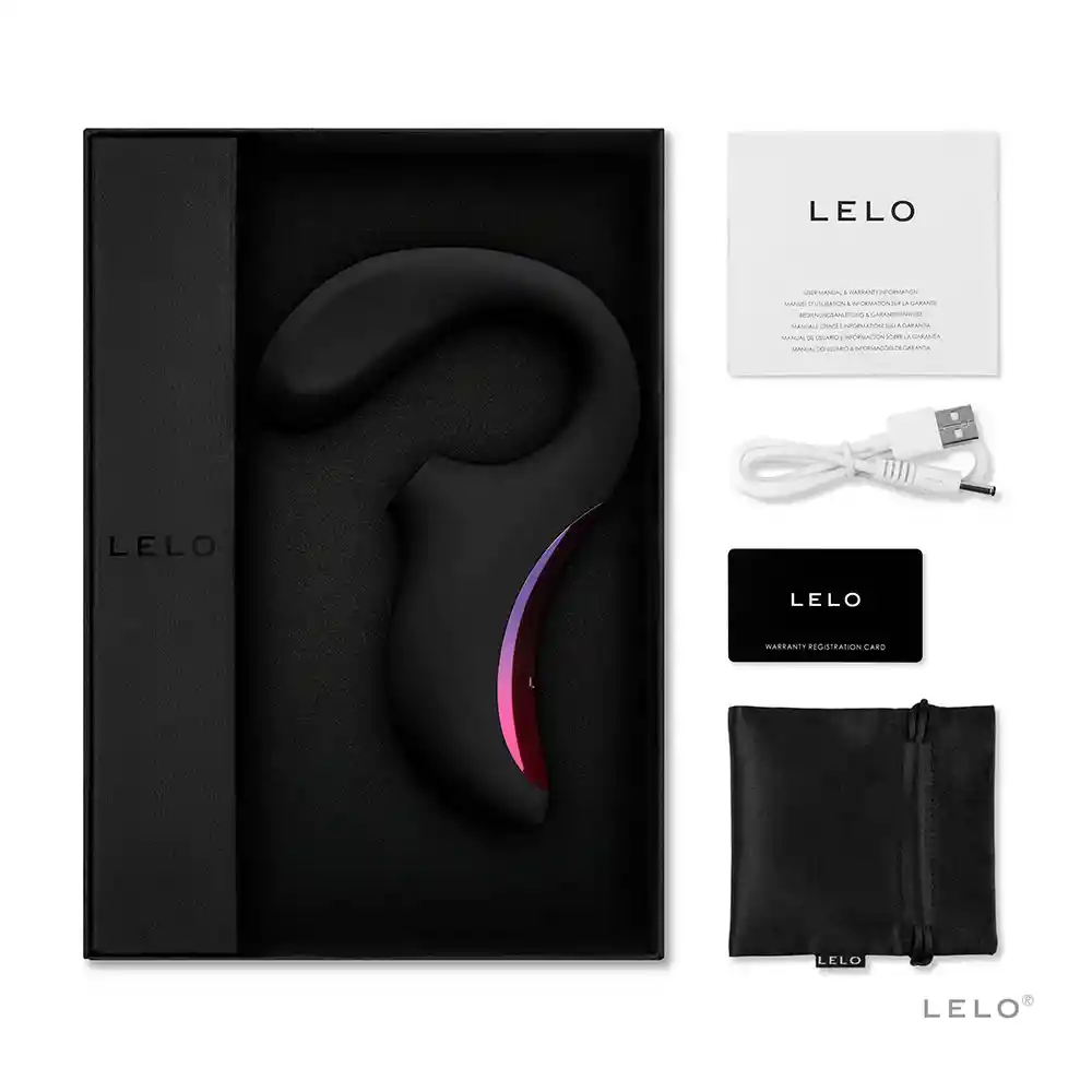 Vibrador Y Succionador Enigma Negro Lelo