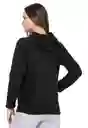 Hoodie Térmico Mujer Quebec Negro Talla S