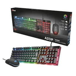 Trust Combo Teclado Y Mouse Gaming Azor Gxt 838