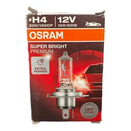 1 Bombillo Osram H4 12v 100/90w Super Bright +30% Aleman