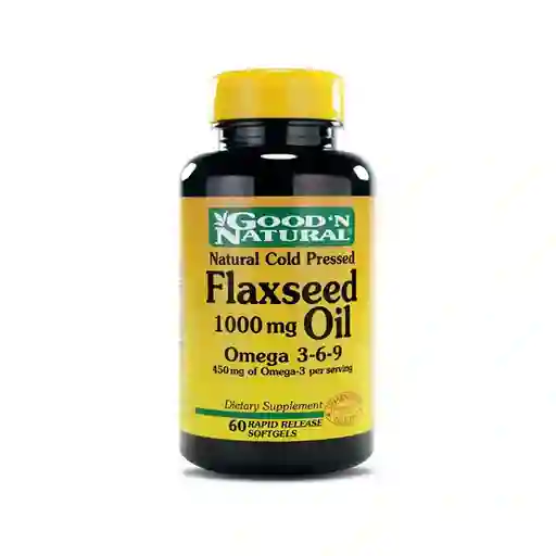 Goodn Natural Flaxseed 1000Mg Oil X 60 S/G
