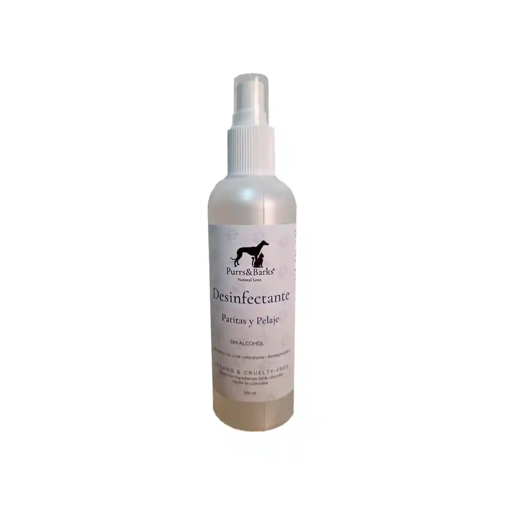 Desinfectante Patitas Y Pelaje 250 Ml