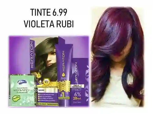 Tinte Keraton 6.99 Violeta Rubi Meicy