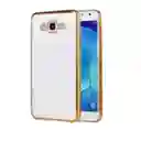 Samsung Funda Estuche Slim Borde Dorado Compatible J7 2016