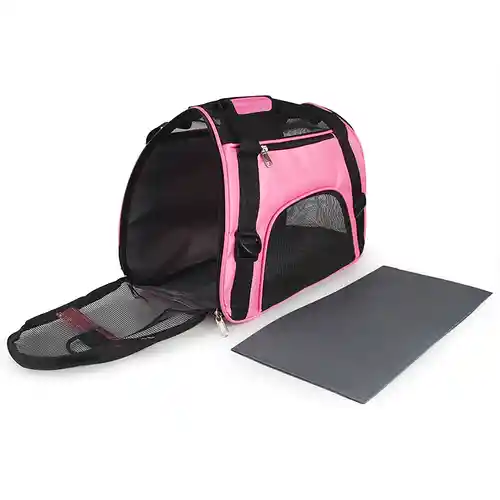 Bolso Viaje En Cabina Gato O Perro Talla M - Rosado