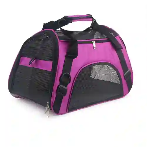 Bolso Viaje En Cabina Gato O Perro Talla M - Morado