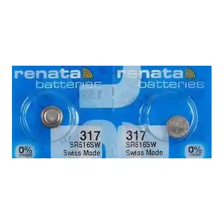 Pila Batería Renata 317 (sr516sw) 1.55v Original Pack X 10