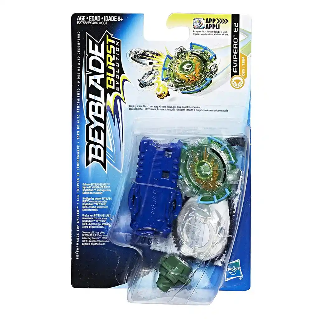 Beyblade Burst Evolution Evipero E2 D23/t504 Con Lanzador Incluido Starter Pack