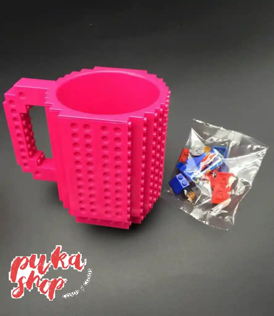 Taza Mug Lego Color Fucsia