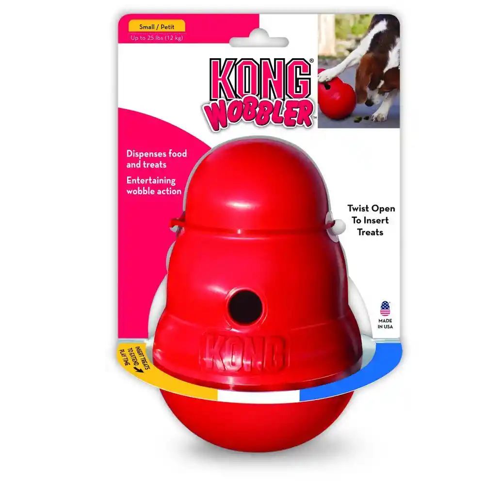 Kong Wobbler Juguete Dispensador De Comida Para Perros Pequeño/mediano