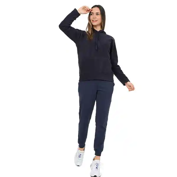 Hoodie Térmico Mujer Quebec Azul Oscuro Talla S