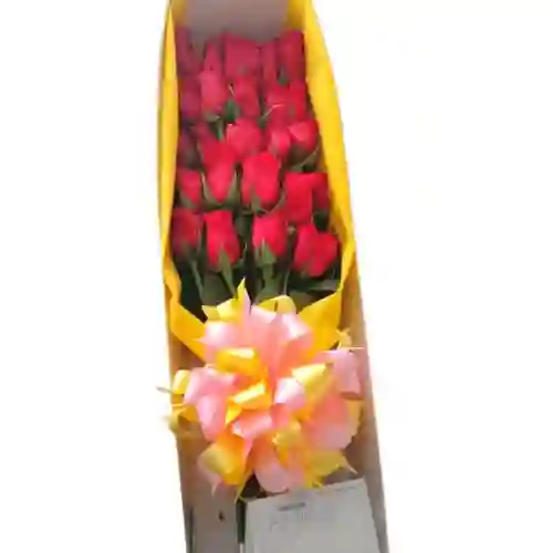 Bouquete De Rosas En Caja