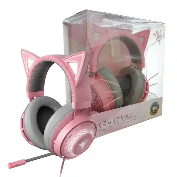 Razer Diadema Kraken Kitty Edition Pink Rgb