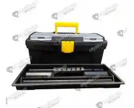 Caja De Herramientas 14" Doble Tapa + Cubierta