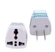 Adaptador Europeo A Americano 110v Blanco Sencillo