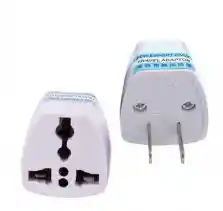 Adaptador Europeo A Americano 110v Blanco Sencillo