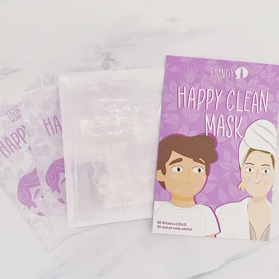 Sobre Mascarilla Stickers Para Acne Happy Clean