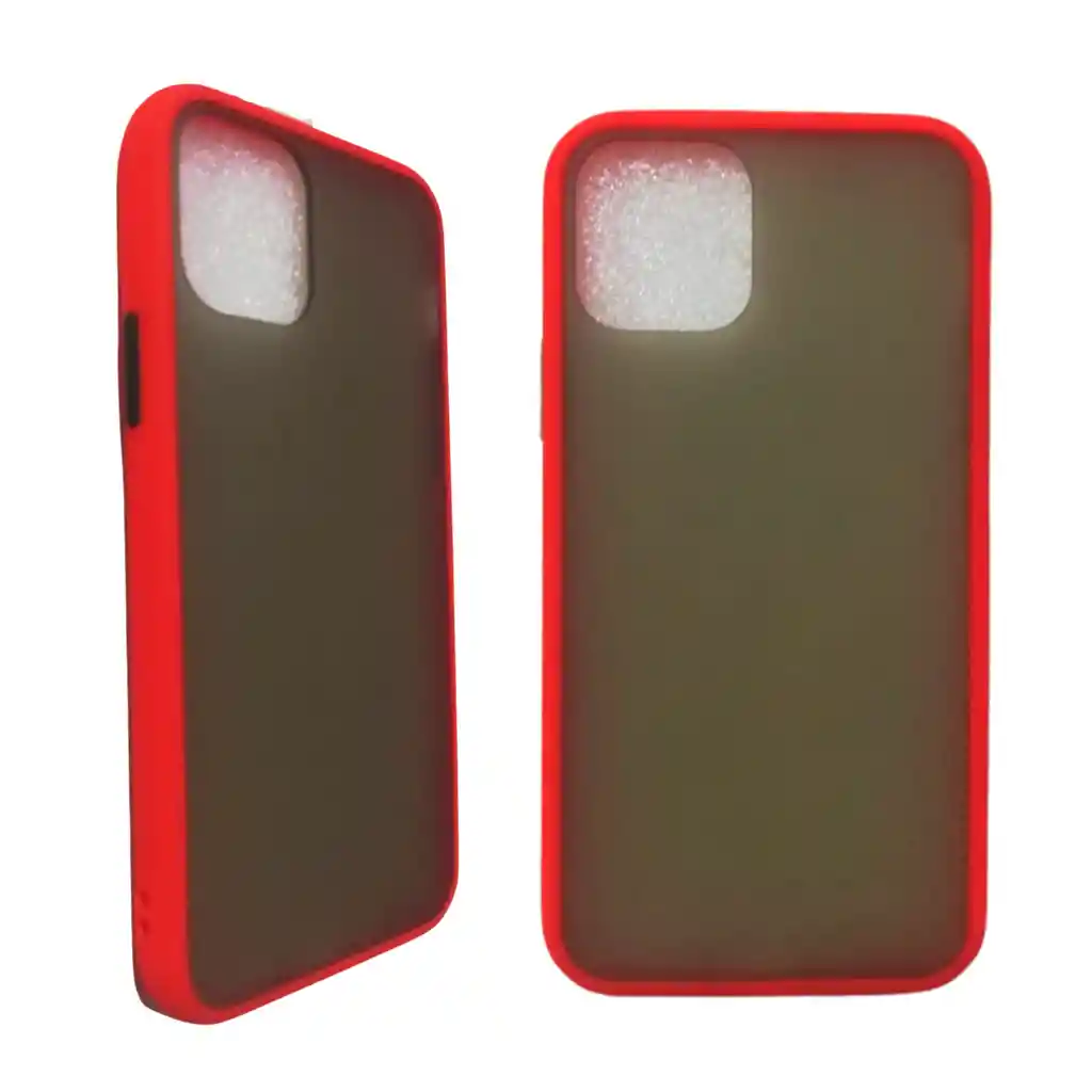 iPhoneFunda Estuche Traslucido Matte Rojo Compatible 11 Pro