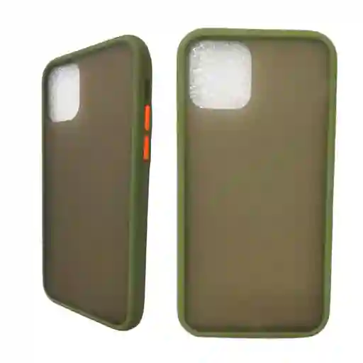 iPhoneFunda Estuche Traslucido Matte Verde Musgo Compatible 11 Pro