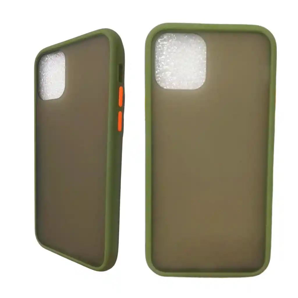 iPhoneFunda Estuche Traslucido Matte Verde Musgo Compatible 11 Pro