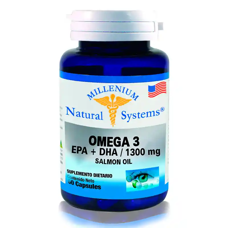 Omega 3 Epa + Dha 1.300 Mg Salmon Oil X 100 S/g System