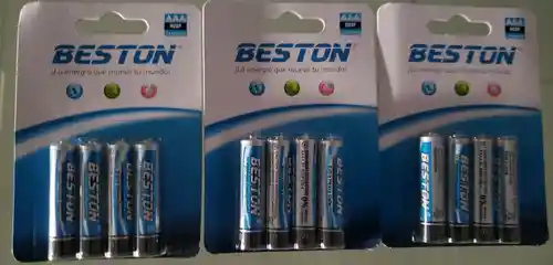 Pilas 4 Baterias Carbon Aaa 1.5 V Beston