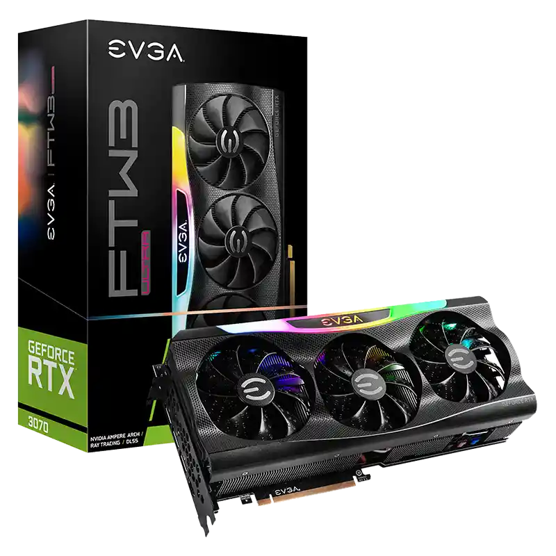 Tarjeta De Vídeo Evga Geforce Rtx 3070 Ftw3 Ultra Gaming 8gb