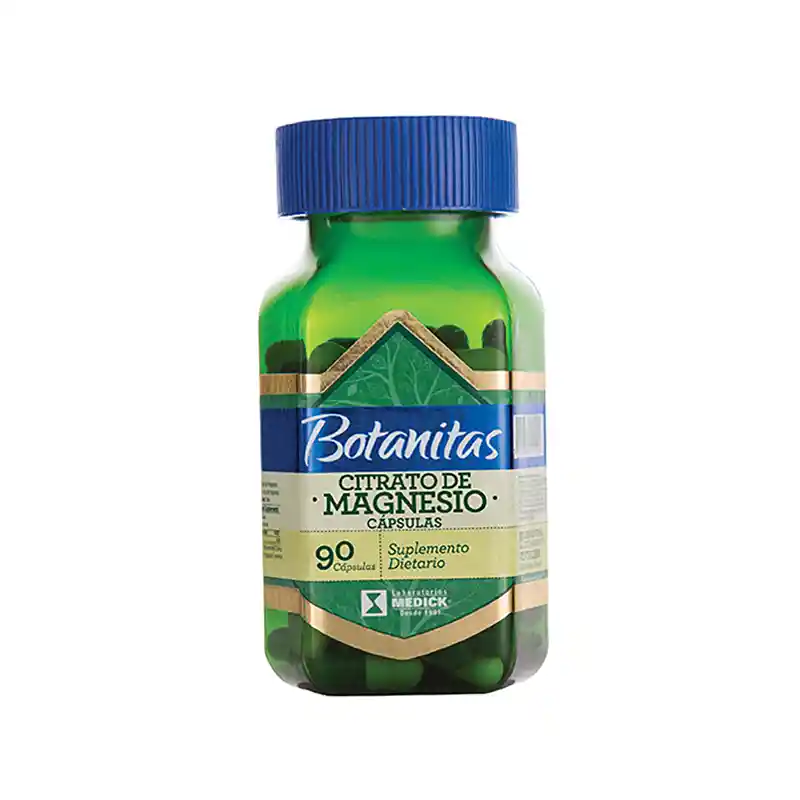 Citrato De Magnesio 490 Mg X 90 Cap Botanitas