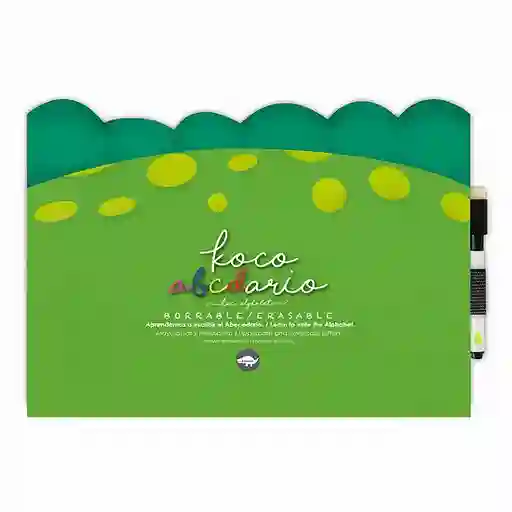 Libro Para Niños Borrable Kocodio Abecedario Imprenta
