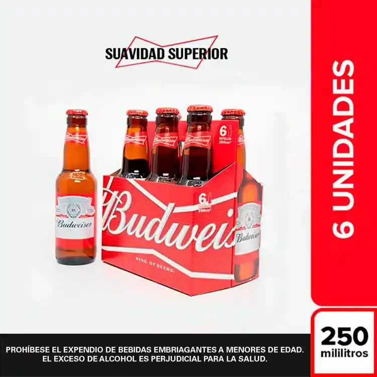 Sixpack Busweiser Botella