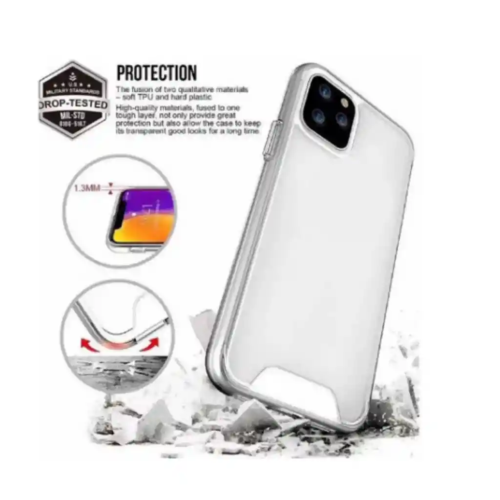 iPhoneFunda Estuche Space Clean Para Se (2020)