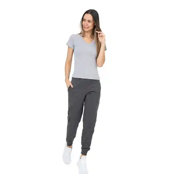 Camiseta Mujer Rosita Gris Claro Talla L