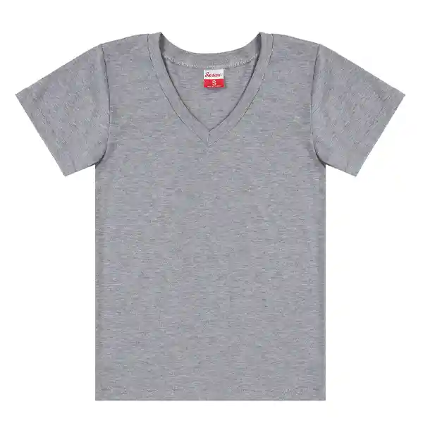 Camiseta Mujer Rosita Gris Claro Talla L