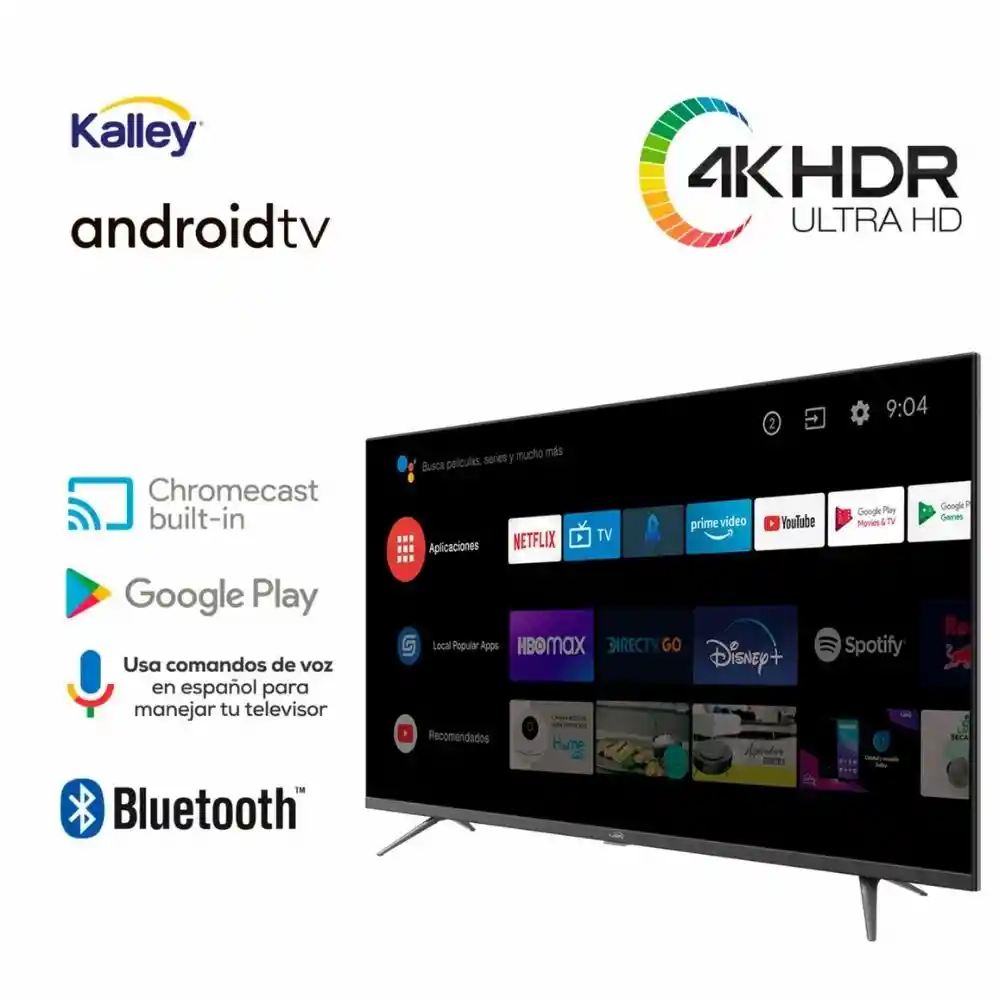 Televisor 43" Kalley Atv43uhd Smart Tv Android 4k Bluetooth