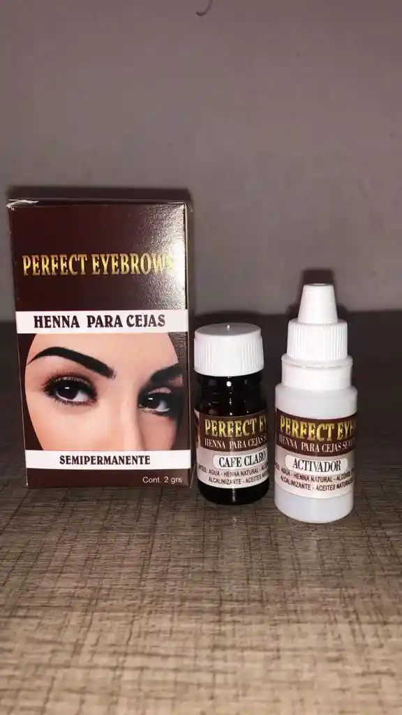 Henna Para Cejas Perfect Eyebrows Café Claro