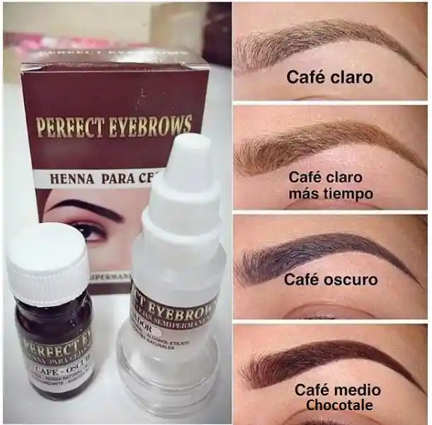 Henna Para Cejas Perfect Eyebrows Café Claro