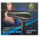 Secador De Cabello Leman 5000 W Con 4 Accesorios