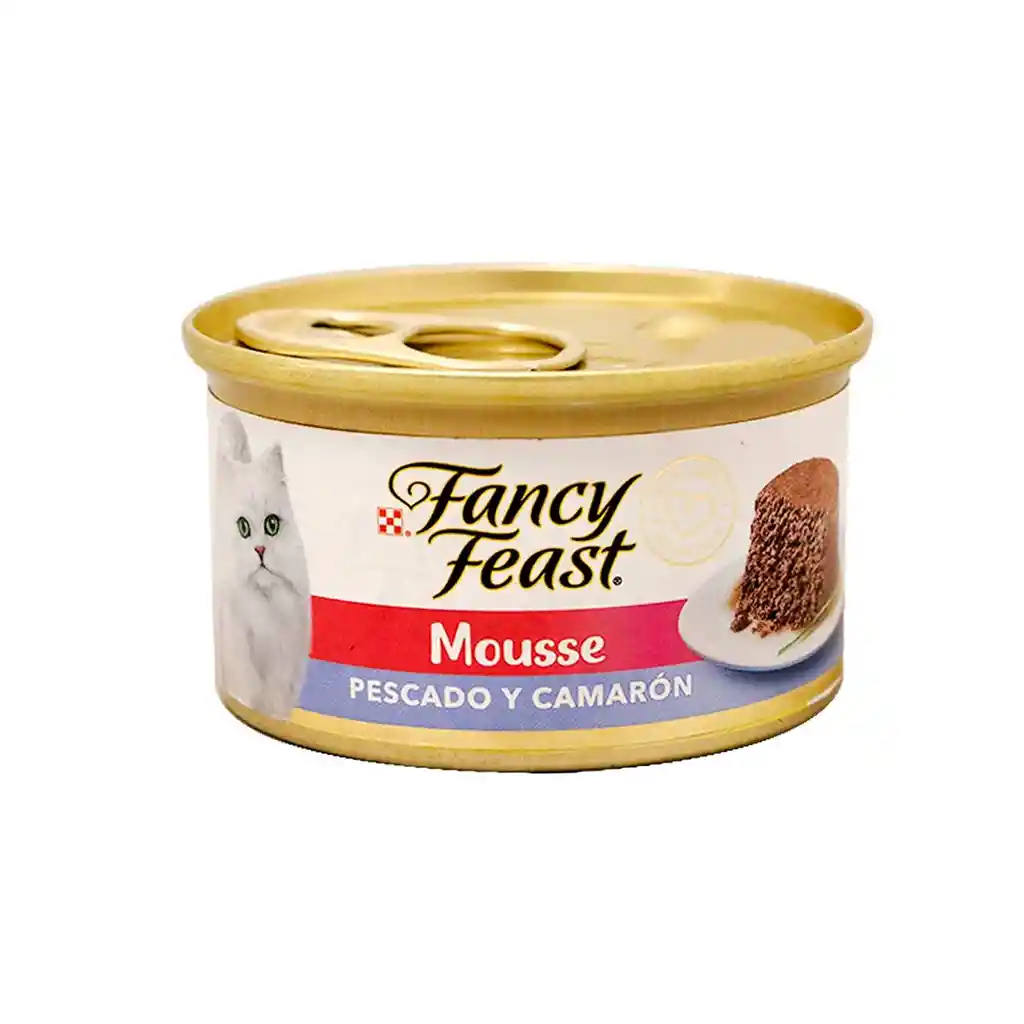 Fancy Feast Mousse Pescado Y Camarón -gato