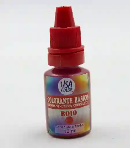 Colorante Liposoluble Para Chocolate Rojo X 12ml