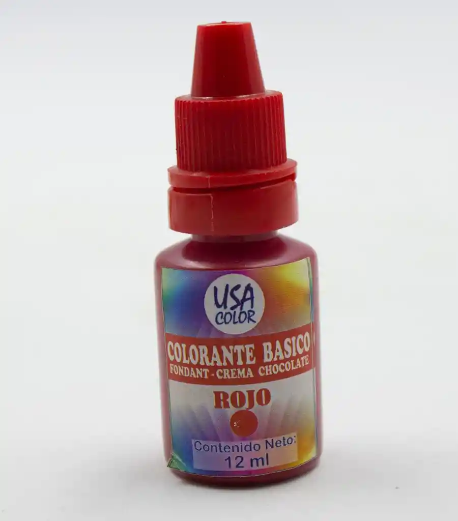 Colorante Liposoluble Para Chocolate Rojo X 12ml