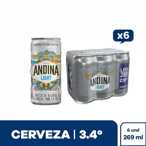 Andina Light Sixpack Lata 269